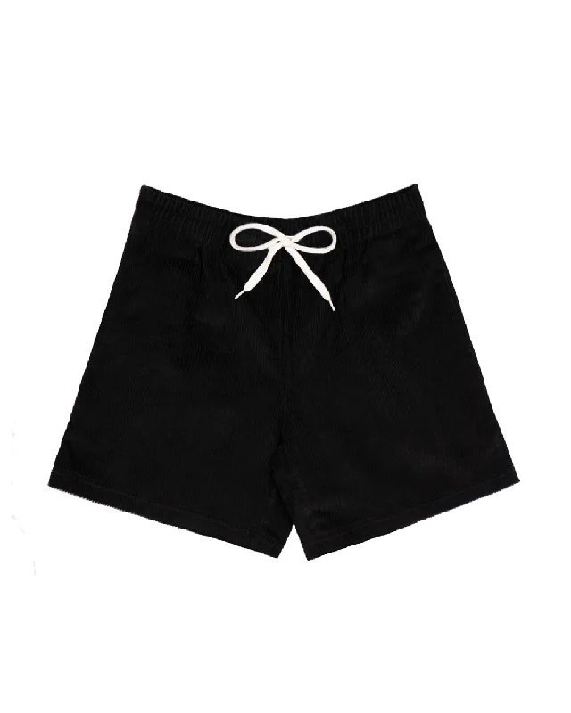 Elegant And Simple Color Block Curduroy Shorts