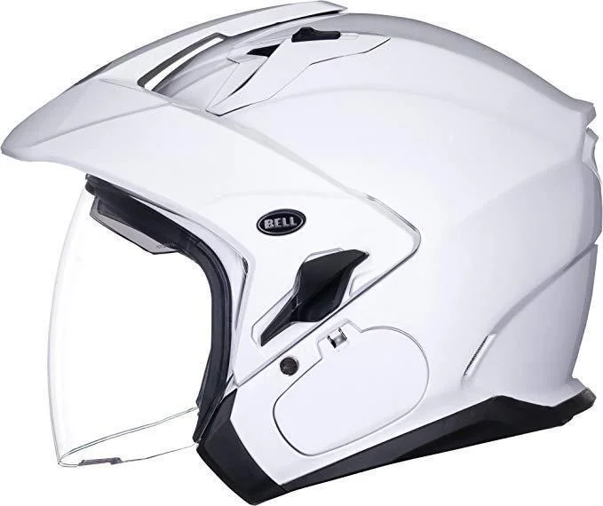Customized Version Bell Mag-9 Sena Pearl White Open Face Helmet