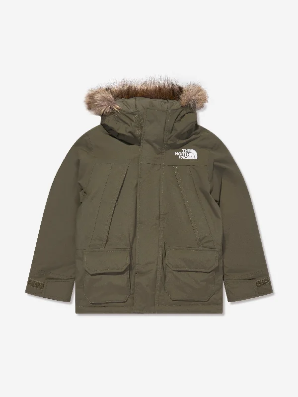 Diamond Series The North Face Boys Mcmurdo Parka in Green