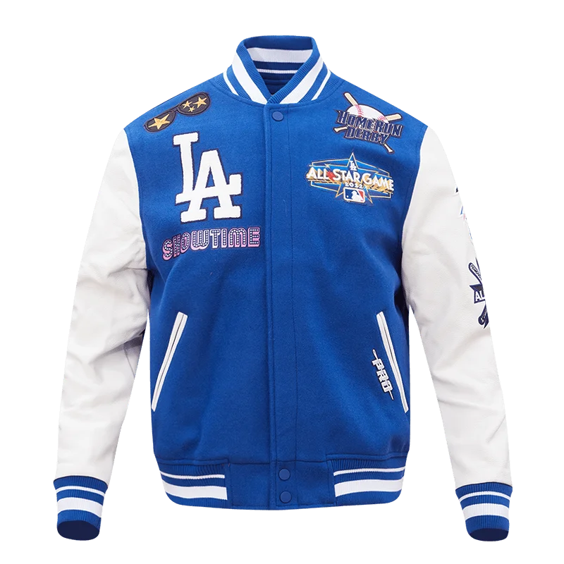 Versatile Comfort Wear MLB LOS ANGELES DODGERS ALL STAR MEN'S VARSITY JACKET (DODGER BLUE/WHITE) Versatile Comfort Wear MLB LOS ANGELES DODGERS ALL STAR MEN'S VARSITY JACKET (DODGER BLUE/WHITE)