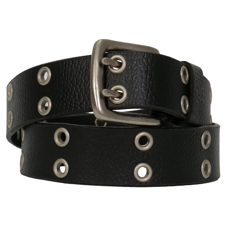 Classic Series Hot Leathers BLA1122 1 1/2" Double Eyelet Leather Belt