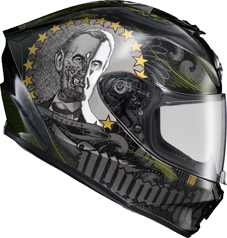 Lace Design Scorpion EXO 75-2105 EX0-R420 'Illuminati 2' Full-Face Helmet Black