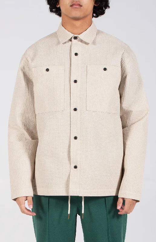 Relaxed Fit Ace Overshirt | Sand