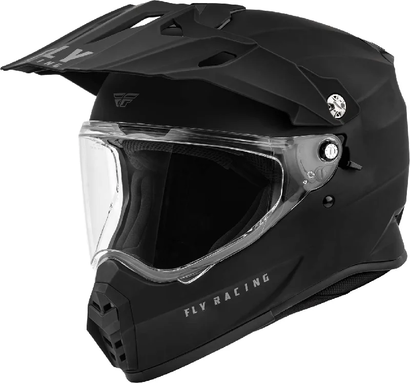 Cozy Layers Fly Racing 73-7021 Trekker Solid Helmet Matte Black