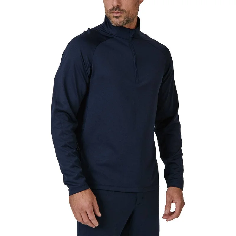 Cozy Essentials 7Diamonds A-Game Quarter Zip Golf Pullover Navy - FW23