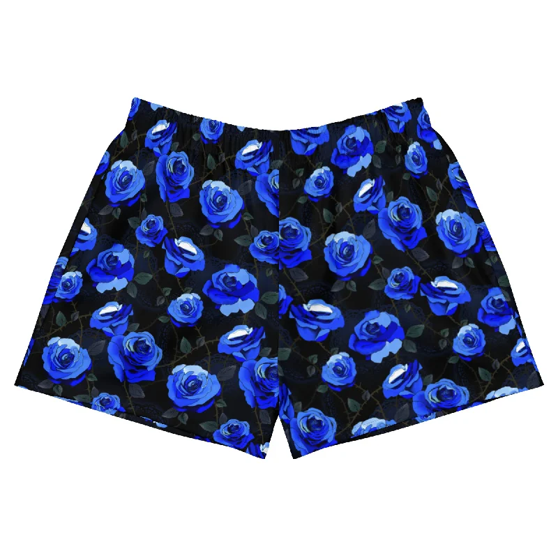 Wearable At Home Or Out Enchanted Rose Athletic Short Shorts