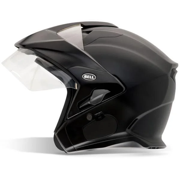 Cozy Street Style Bell Mag-9 Sena Matte Black Open Face Helmet