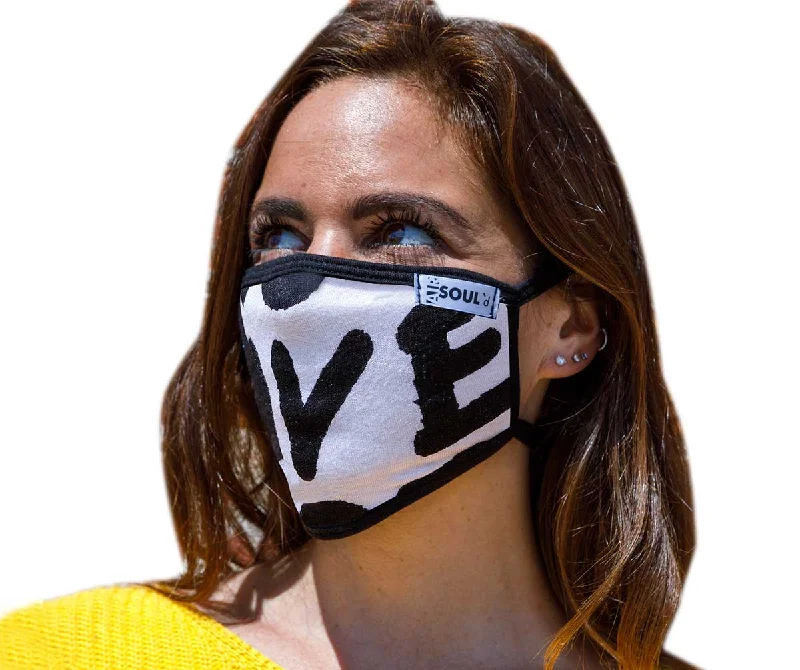 Elegant Casuals Air Soul MP7923FM 'Love' Protective Face Mask with Optional Filter Pocket