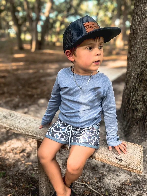 Spiritual Vitality BLUE CAMO SHORTS