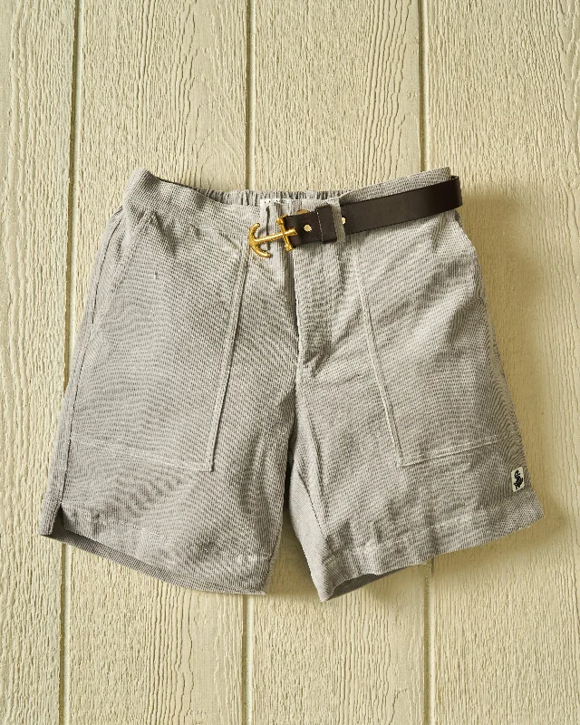 Cozy Sweaters Ventura Short in Stone Corduroy
