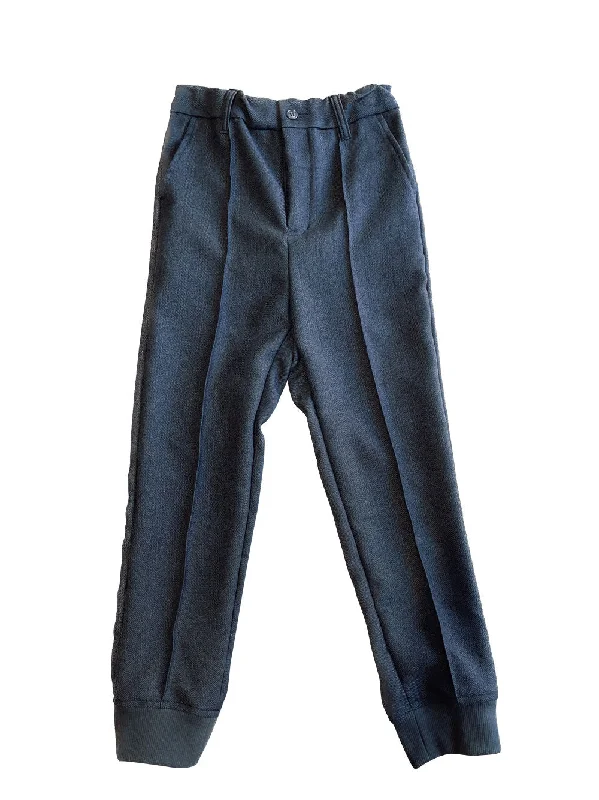 Lively And Youthful Charcoal Straight Pants