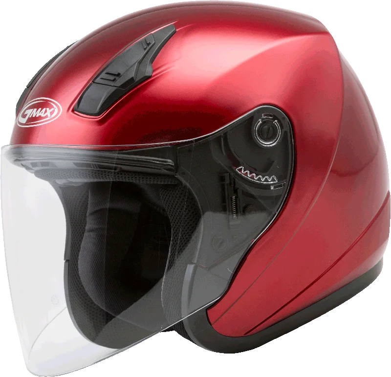 Fashionable Ease GMax 72-4815 OF-17 Open-Face Helmet Candy Red