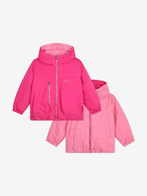 Casual Comfort Wear MARC JACOBS Girls Reversible Puffer Jacket in Pink