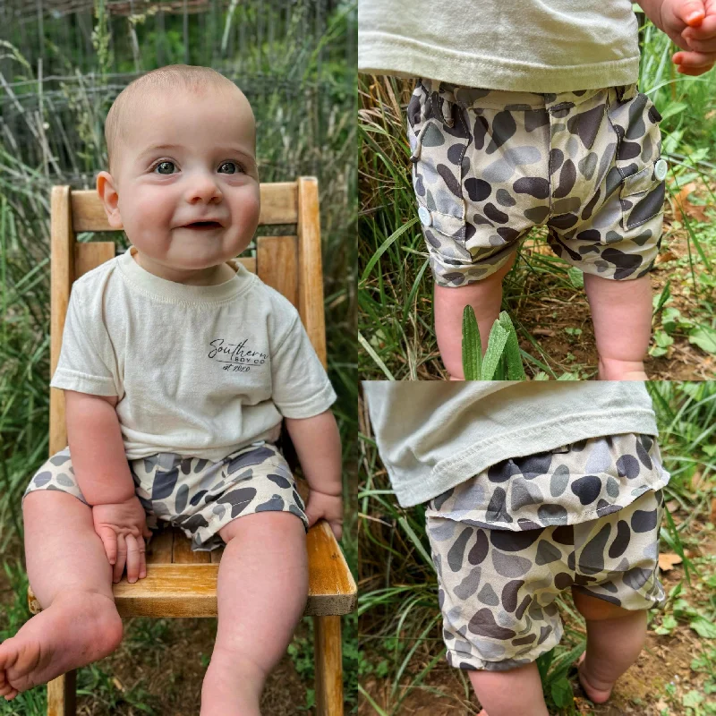 Casual Ease Creek's Retro Camo Fishing Shorts