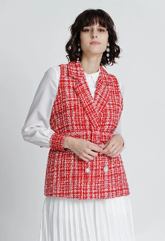 Breezy Comfort Lurex Tweed Outerwear