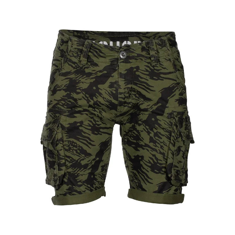 Elegant Design Crew Short Camo brushstroke green