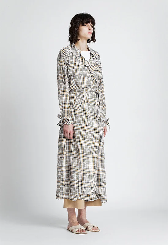 Minimal Classic Multicolor Checkered Outerwear