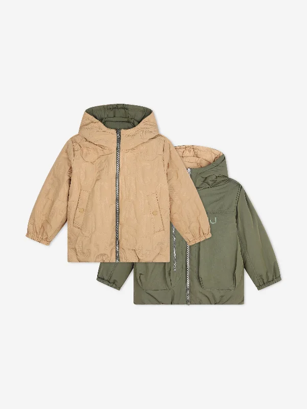 Fresh And Natural MARC JACOBS Kids Reversible Puffer Jacket in Brown