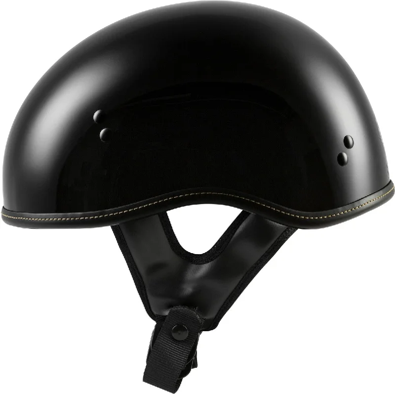 Sports And Leisure Highway 21.357 Solid Gloss Black Half Helmet