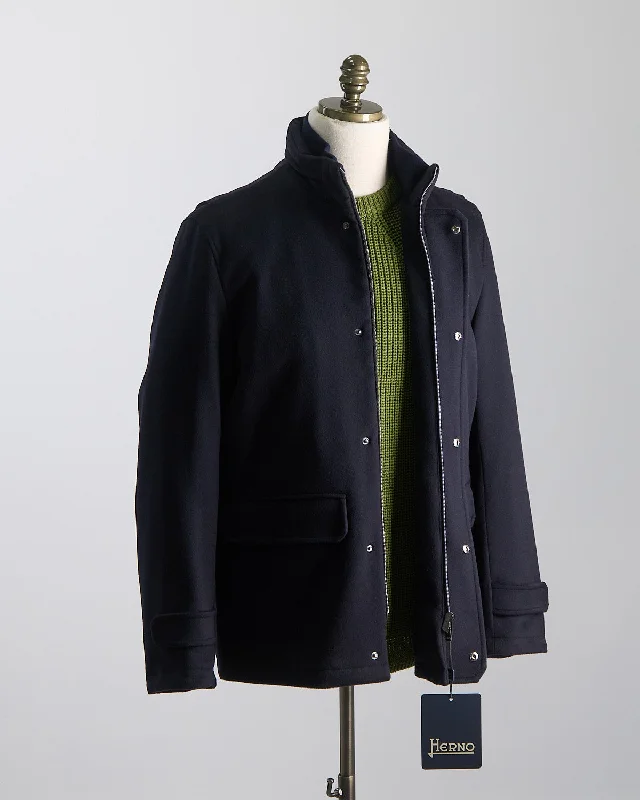 Stretch Design Wool/Cashmere Field Jacket