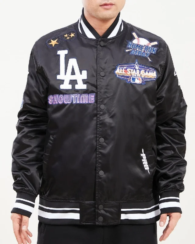 Street Fashion MLB LOS ANGELES DODGERS ALL STAR MEN'S TRACK JACKET (BLACK/WHITE)