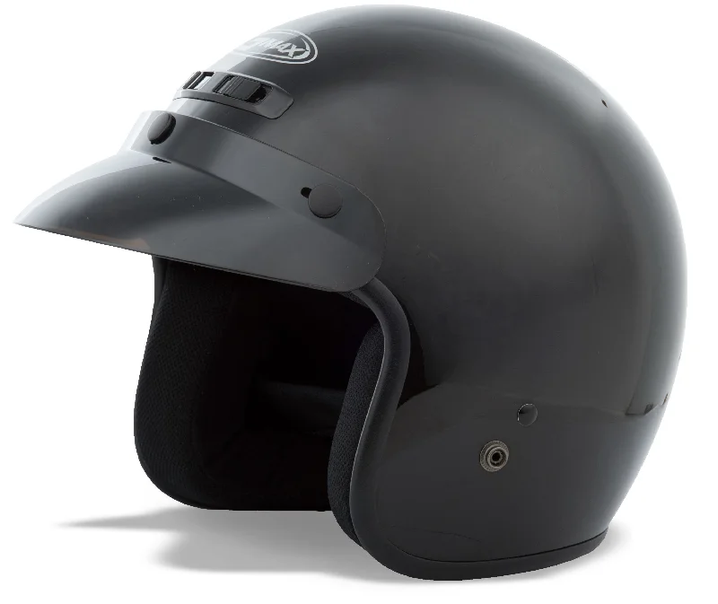 Versatile Itinerary GMax 72-5350 GM-2 Open-Face Helmet Black