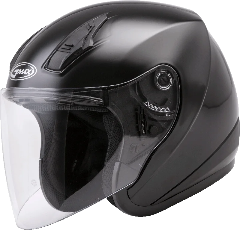 Trendy Casuals GMax 72-4810 OF-17 Open-Face Helmet Black