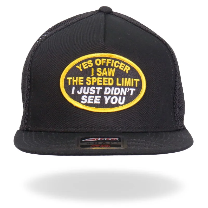 Windbreaker fashion Hot Leathers GSH2019 Yes Officer Snapback Hat