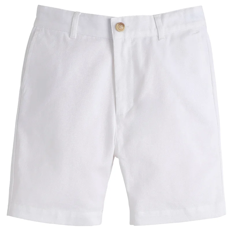 Lazy Style Classic Short White Twill