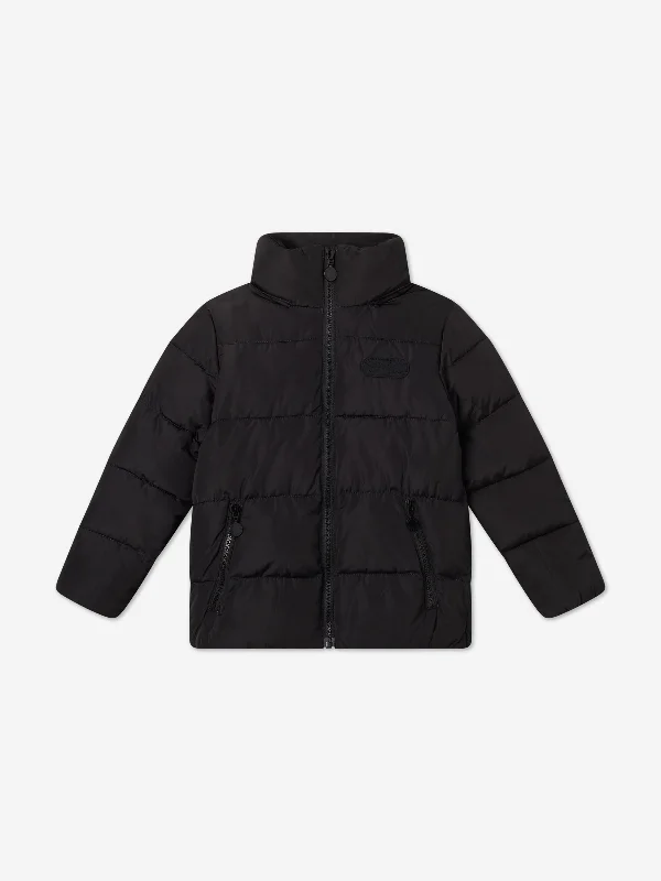 Cozy Pants Stella McCartney Kids Branded Puffer Jacket in Black