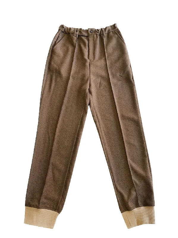 Fashion Style Brown Straight Jogging Pants