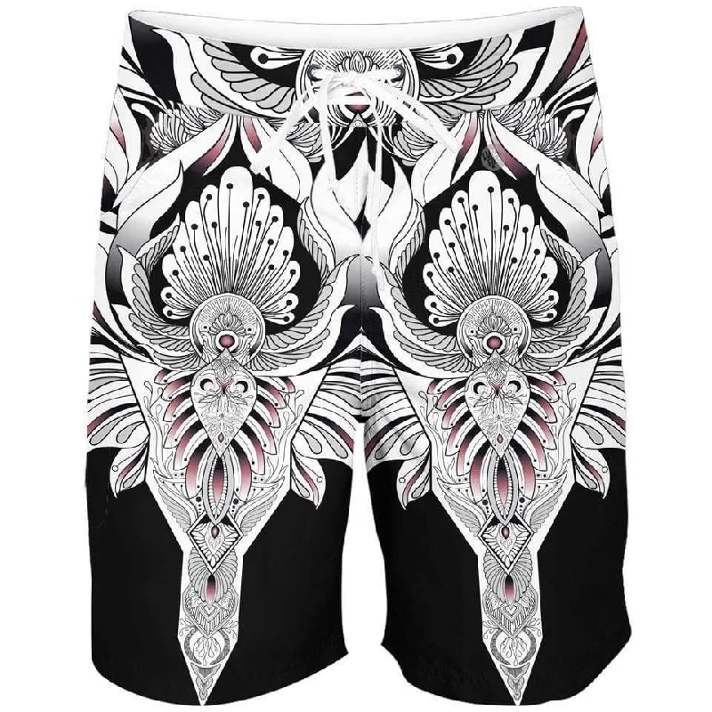 Comfortable Jackets Crescent Bloom Boardshorts
