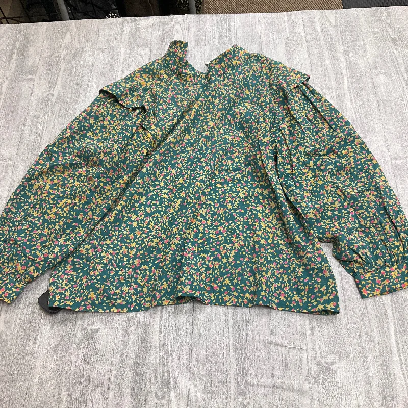 Double-sided Wear Top Long Sleeve By mirth In Green, Size: S
