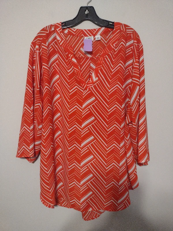 Basic Comfort Top 3/4 Sleeve By Cato  Size: 2x