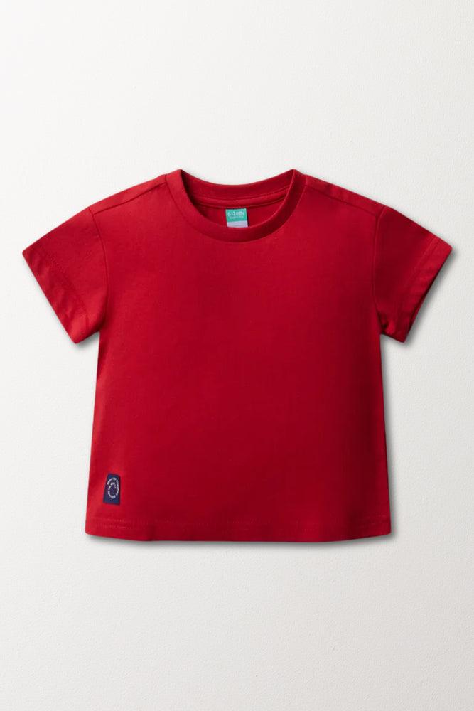 Warm Atmosphere Short Sleeve T-Shirt Red