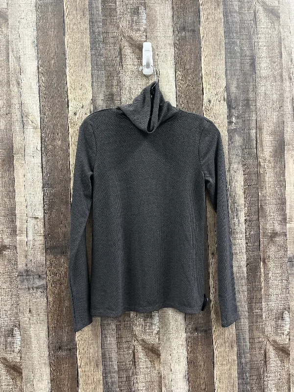 Fashion Must-have Top Long Sleeve By Loft In Grey, Size: Xs