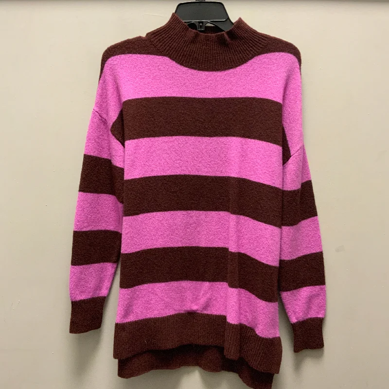 Casual And Versatile Top Long Sleeve By Loft In Purple, Size: S