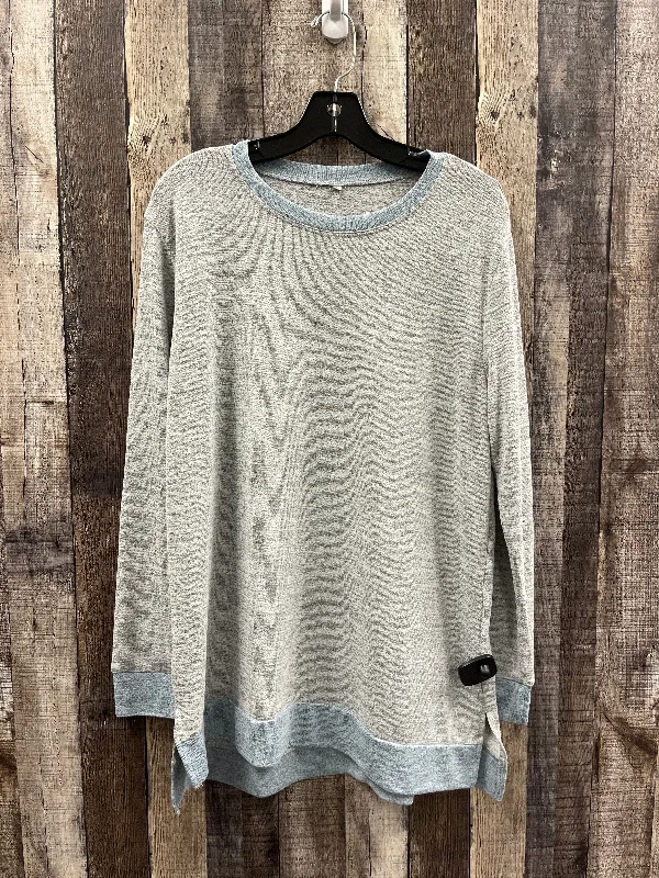 Everyday Outfits Tunic Long Sleeve By Cmf In Grey, Size: L
