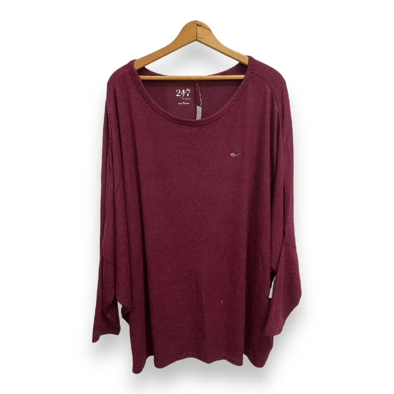 All-Day Comfort Top Long Sleeve Basic By Maurices  Size: 3x