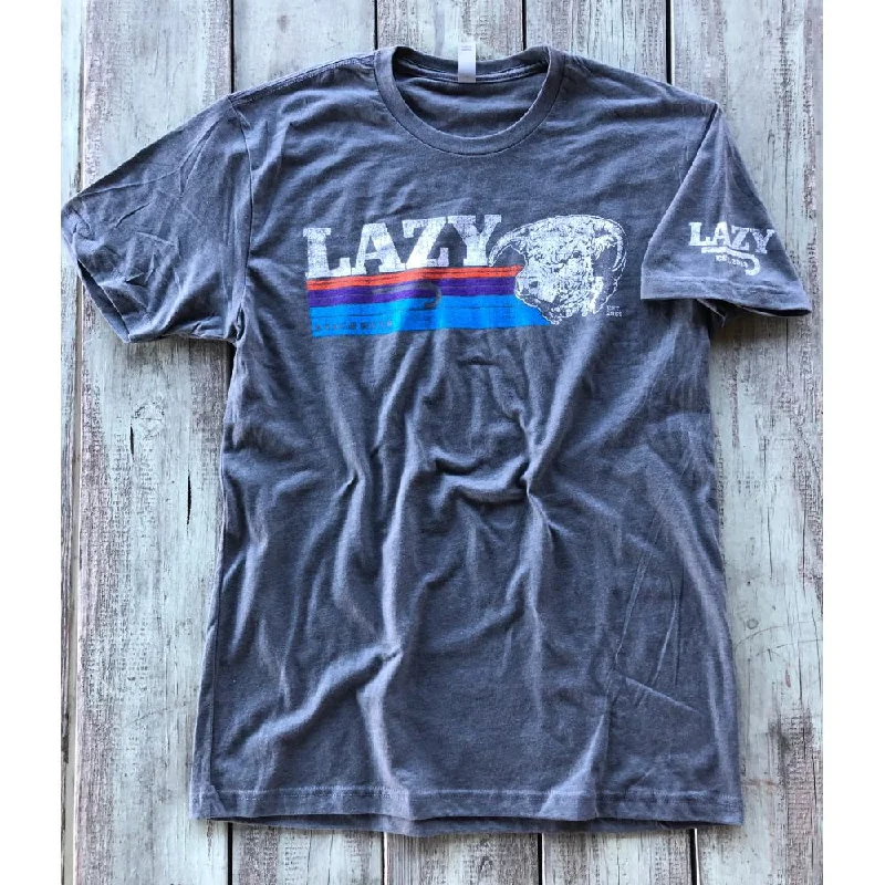 Lazy J Mens Sunset Bull T-Shirt - LJSUNSET