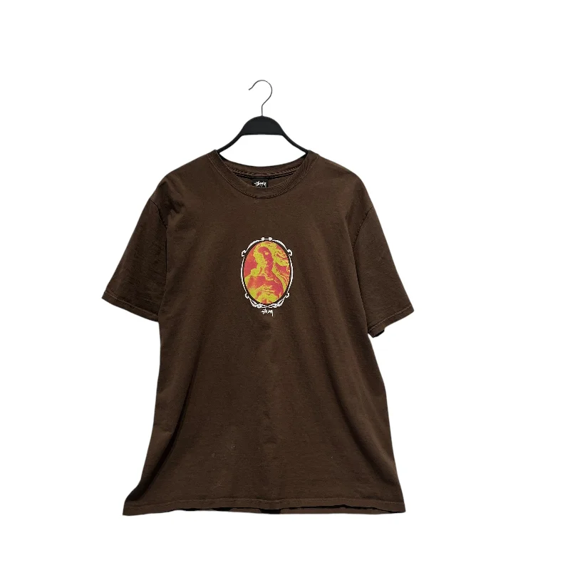 Classic Choice STUSSY/T-Shirt/L/Cotton/BRW/Graphic/birth of venus
