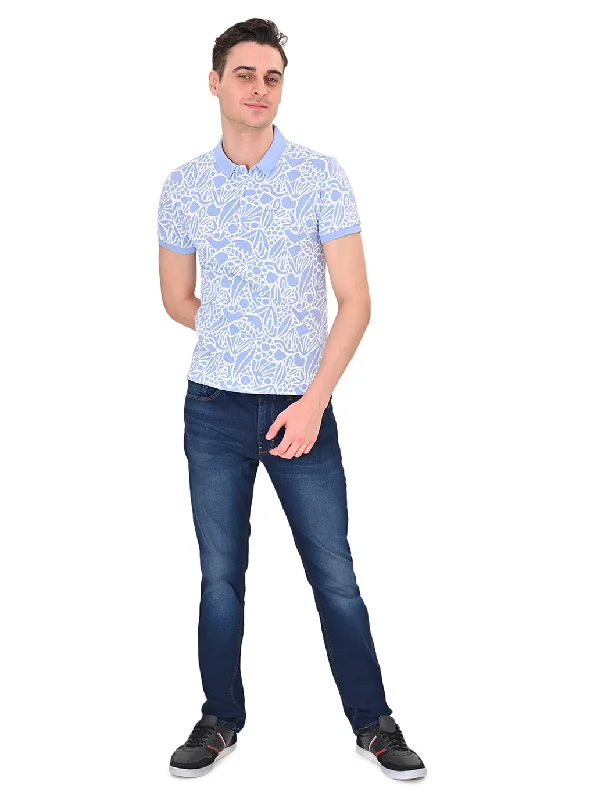 Cozy Street Style Men's Printed Polo T-shirt