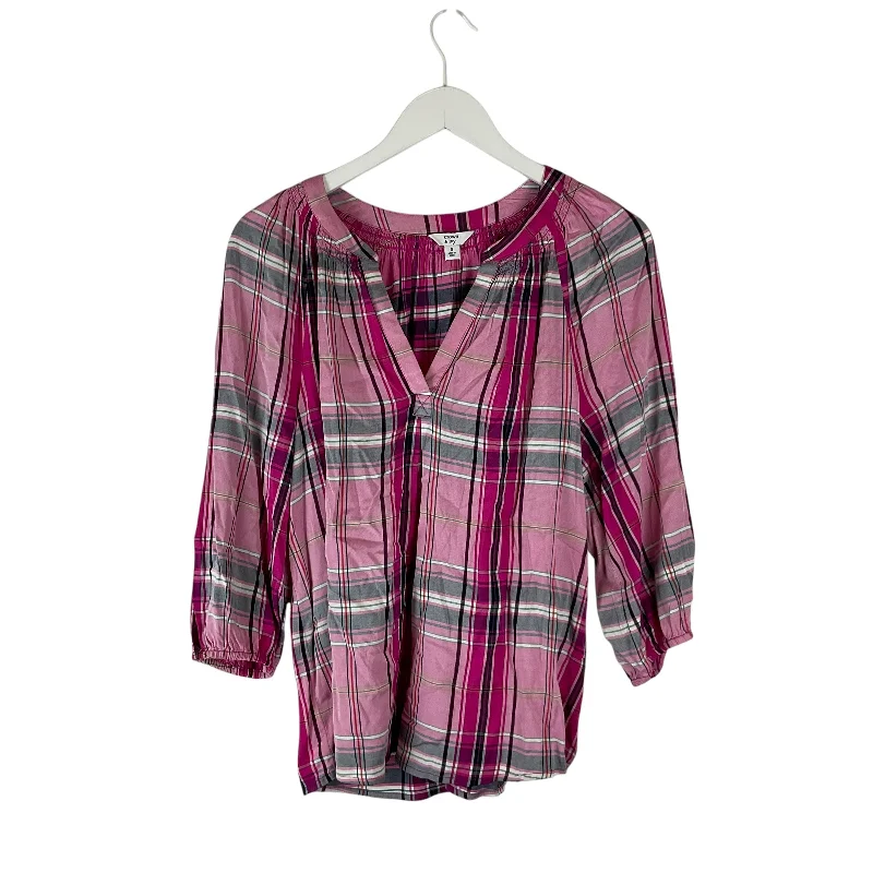 Ethnic Style Top Long Sleeve By Crown And Ivy In Purple, Size: S