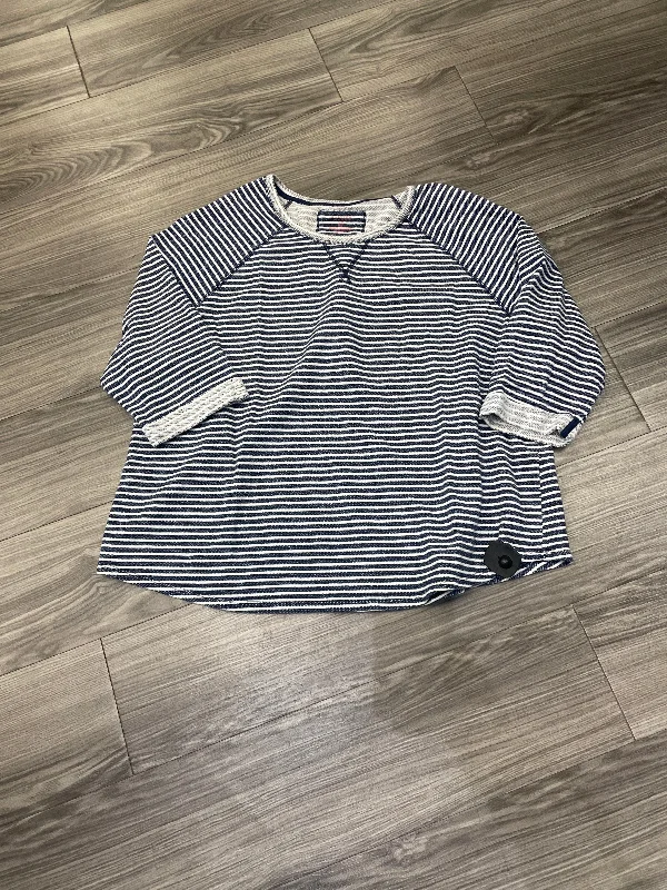 Cozy Chic Trends Top Long Sleeve By Sonoma In Striped Pattern, Size: 2x