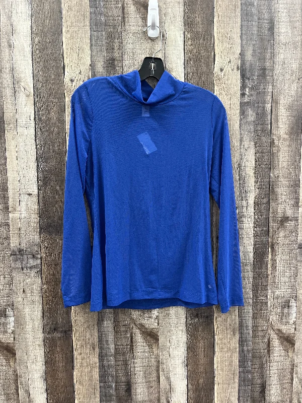 Casual Chic Outfits Top Long Sleeve By Cme In Blue, Size: M