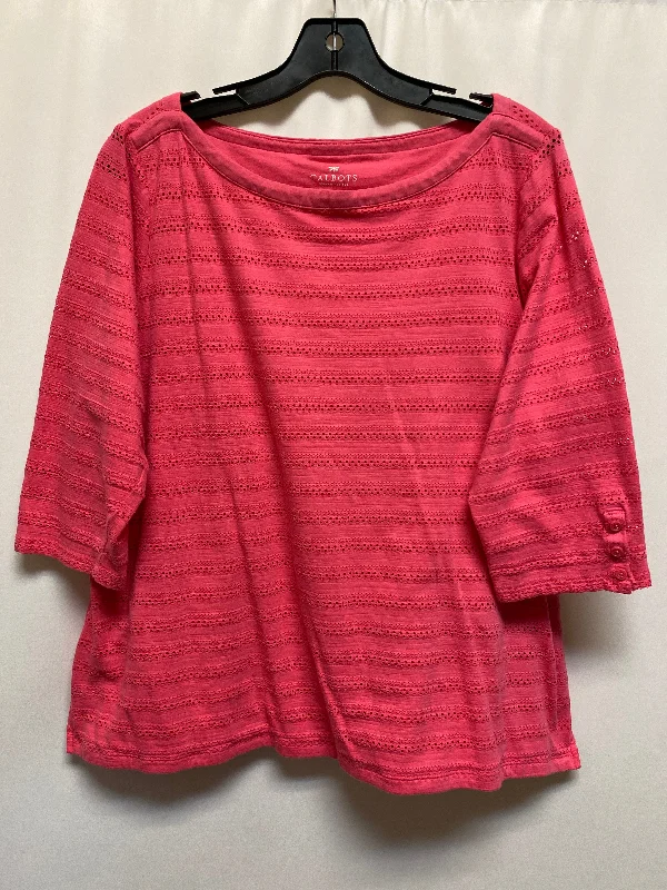 Fresh Wear Top 3/4 Sleeve By Talbots  Size: 2x