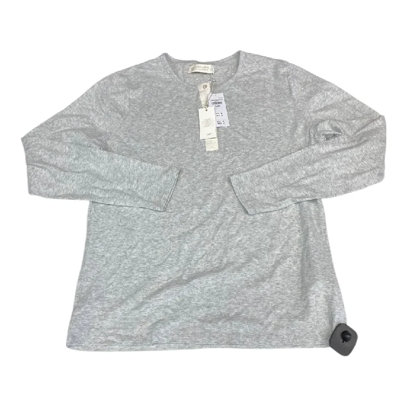 Relaxed Jackets Top Ls By Abercrombie And Fitch In Grey, Size:Xl