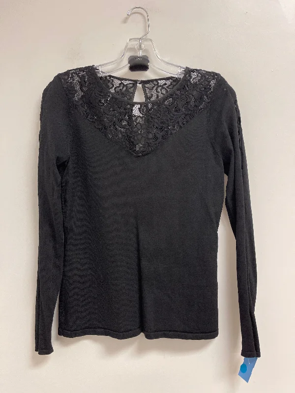Modern Comfort Wear Top Long Sleeve By Clothes Mentor In Black, Size: S