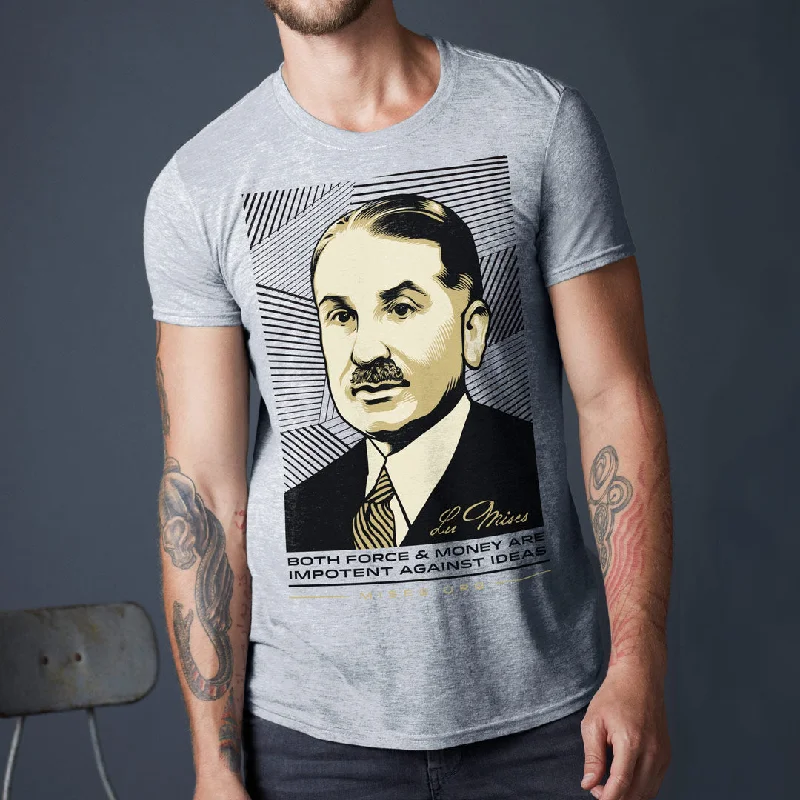 Relaxed Weekend Wear Ludwig Von Mises Ideas Quote T-Shirt Short-Sleeve Unisex T-Shirt