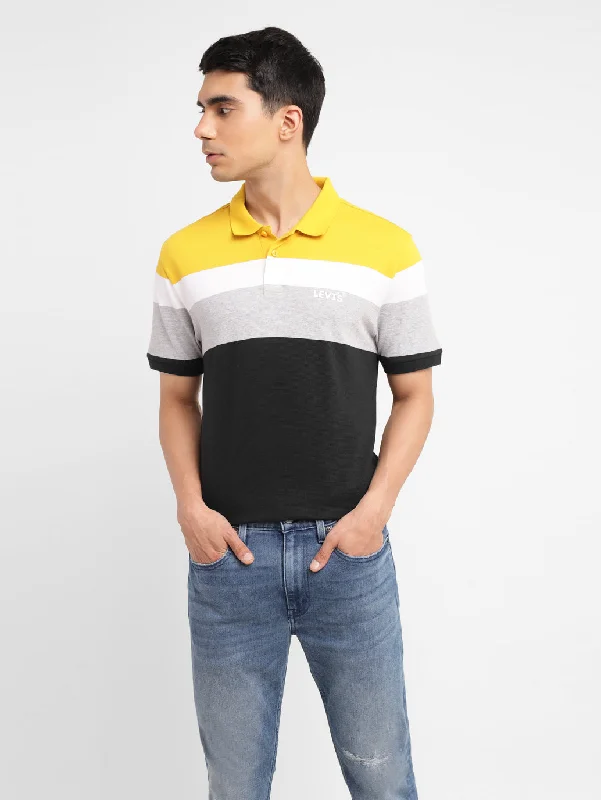 Casual Fit Wear Men's Colorblock Slim Fit Polo T-shirt